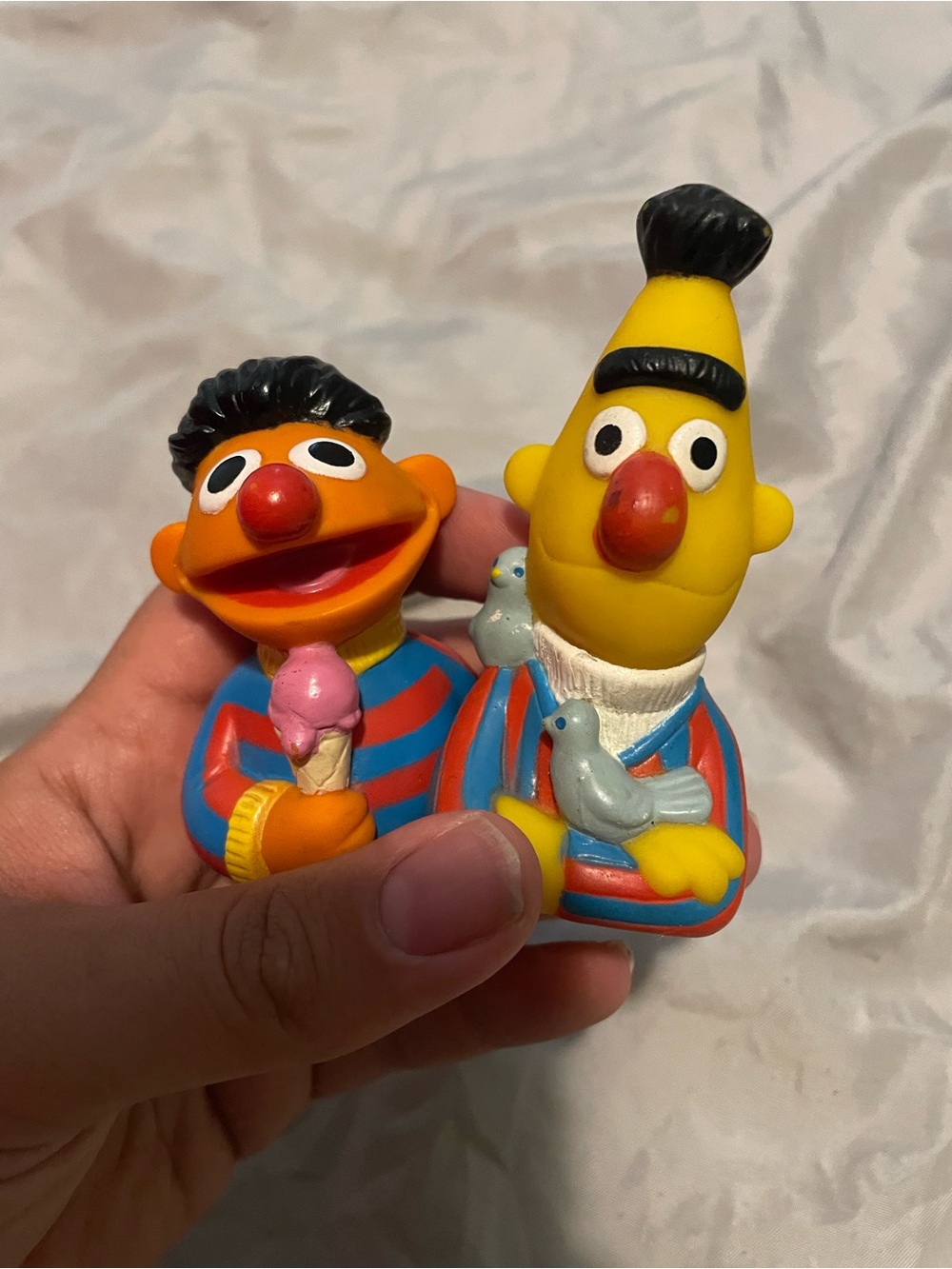 3/$30 Sesame Street Bert & Ernie Figures - Yellow, Orange, Blue, Red